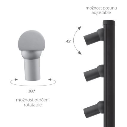 Світлодіодний торшер PICCO 3xLED/5,4W/500mA