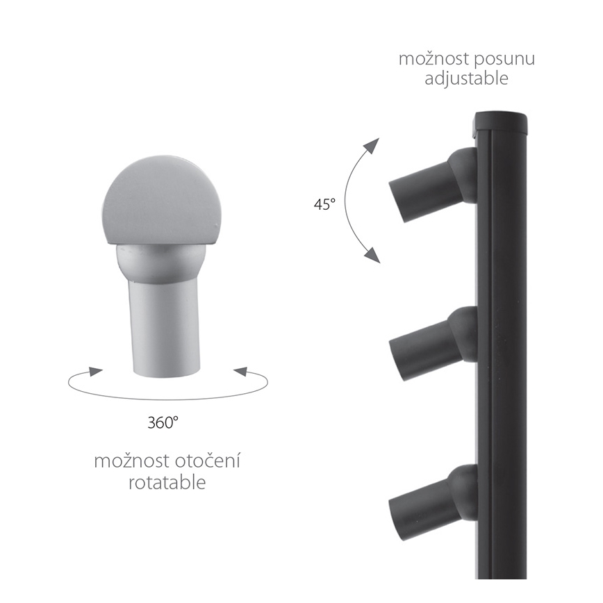 Світлодіодний торшер PICCO 3xLED/5,4W/500mA