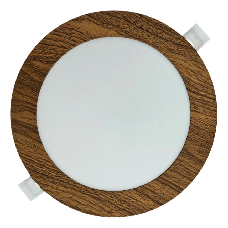 Світлодіодний вбудований світильник CIRCLE LED/12W/230V 4200K діаметр 16,7 см коричневий