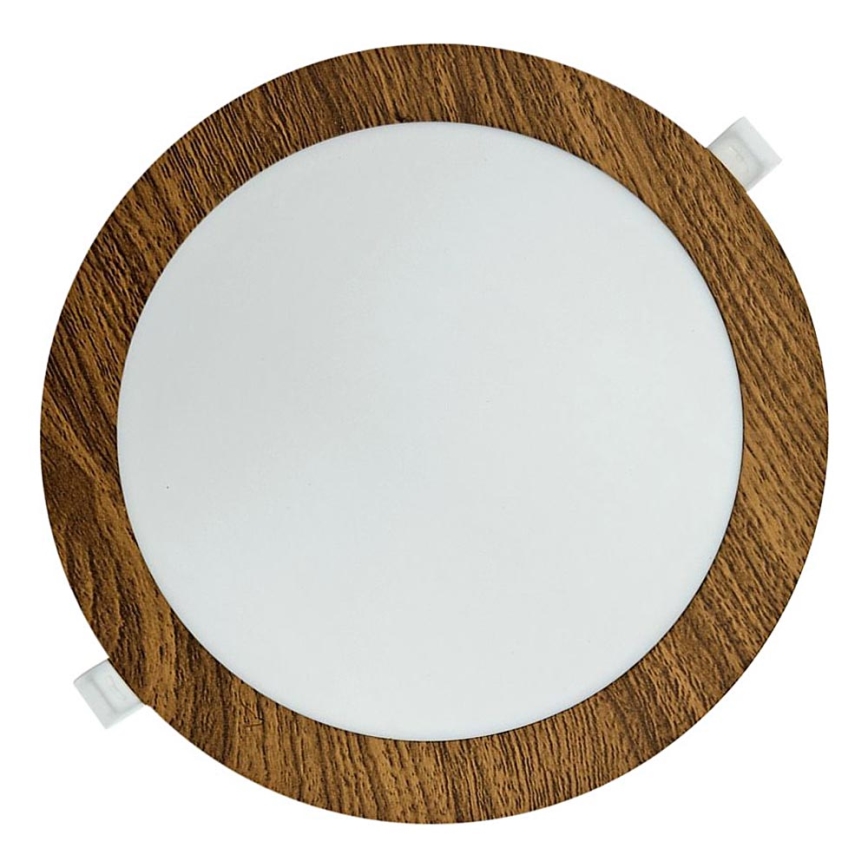 Світлодіодний вбудований світильник CIRCLE LED/18W/230V 4200K діаметр 22 см коричневий