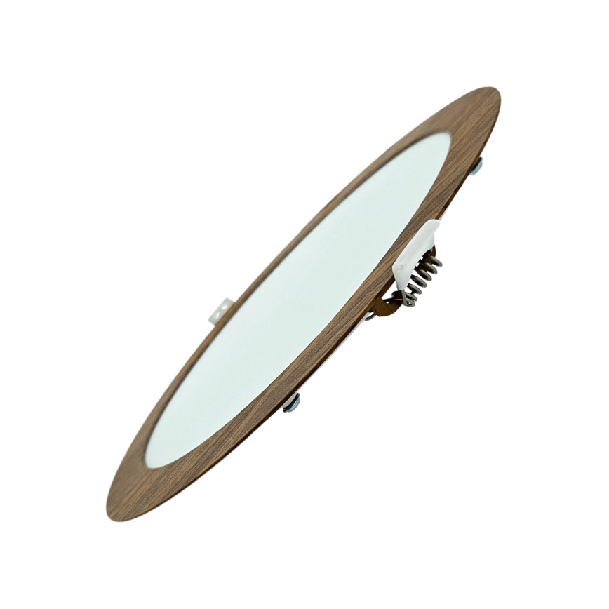 Світлодіодний вбудований світильник CIRCLE LED/18W/230V 4200K діаметр 22 см коричневий