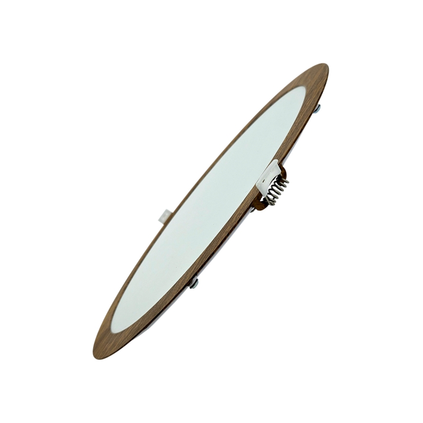 Світлодіодний вбудований світильник CIRCLE LED/24W/230V 4200K діаметр 29,6 см коричневий