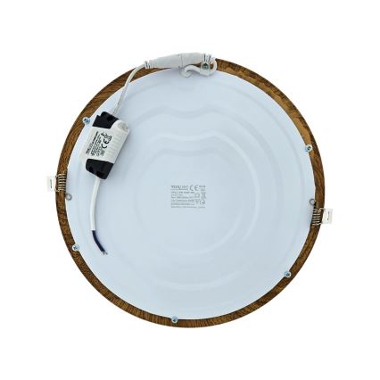 Світлодіодний вбудований світильник CIRCLE LED/24W/230V 4200K діаметр 29,6 см коричневий