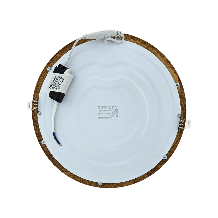 Світлодіодний вбудований світильник CIRCLE LED/24W/230V 4200K діаметр 29,6 см коричневий