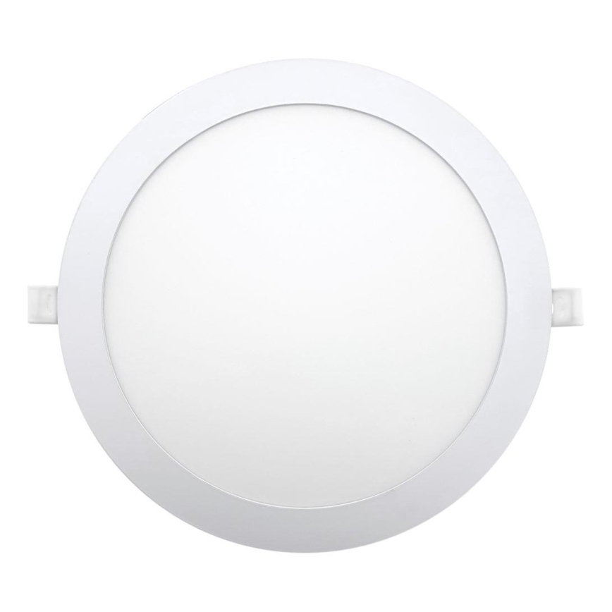 Світлодіодний вбудований світильник CIRCLE LED/24W/230V 6500K діаметр 30 см білий