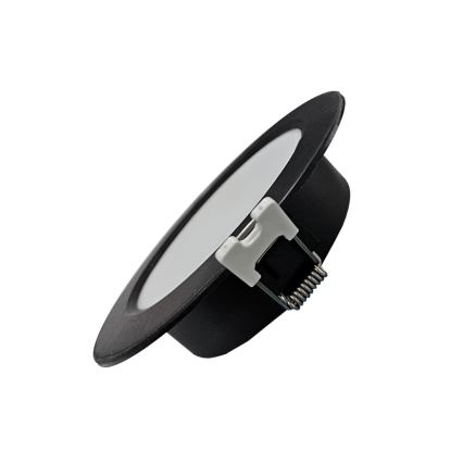 Світлодіодний вбудований світильник CIRCLE LED/6W/230V 4000K діаметр 12 см чорний