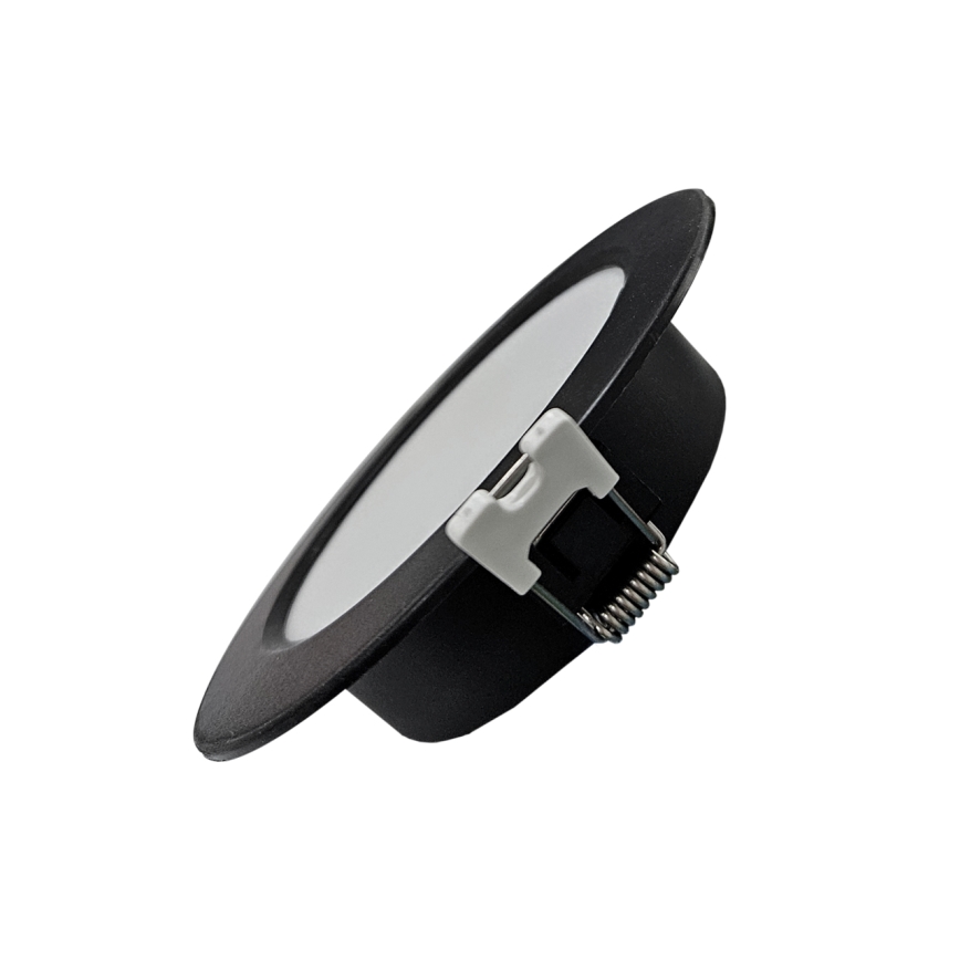 Світлодіодний вбудований світильник CIRCLE LED/6W/230V 4000K діаметр 12 см чорний