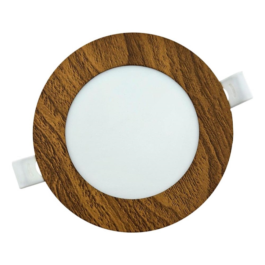 Світлодіодний вбудований світильник CIRCLE LED/6W/230V 4200K діаметр 11,8 см коричневий