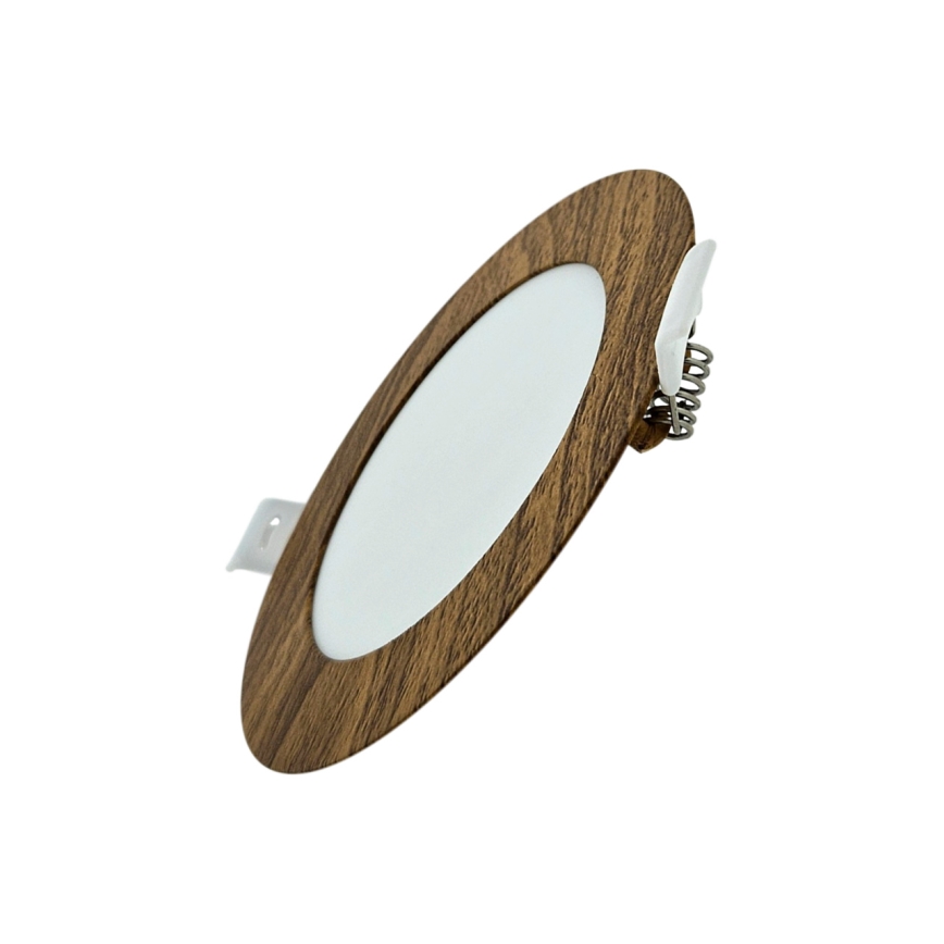 Світлодіодний вбудований світильник CIRCLE LED/6W/230V 4200K діаметр 11,8 см коричневий