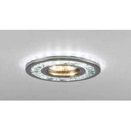 Світлодіодний вбудований світильник EYE 1xGU10/50W + LED/3W/230V