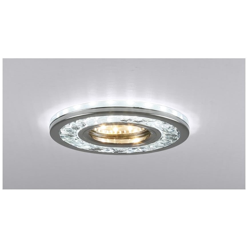 Світлодіодний вбудований світильник EYE 1xGU10/50W + LED/3W/230V