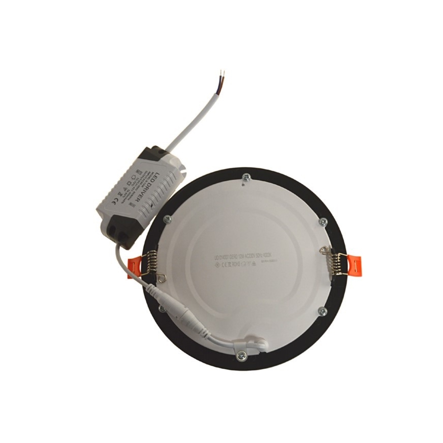 Світлодіодний вбудований світильник GERD LED/12W/230V 4000K чорний