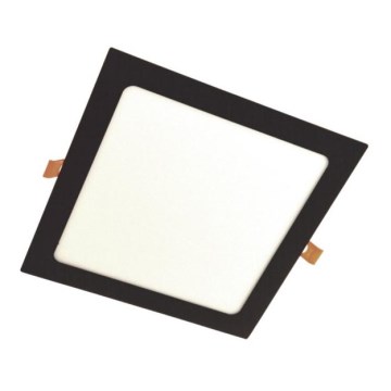 Світлодіодний вбудований світильник GERE LED/18W/230V 4500K чорний