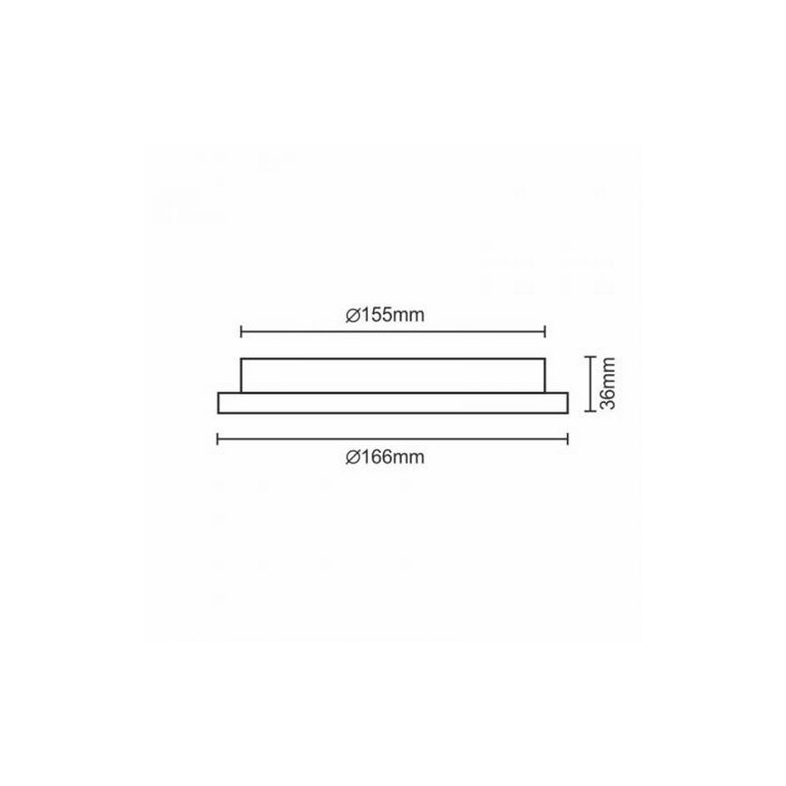 Світлодіодний вбудований світильник LED/12W/230V IP40
