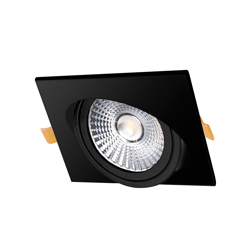 Світлодіодний вбудований світильник LED/18W/230V 3000K 11,5x11,5 см чорний
