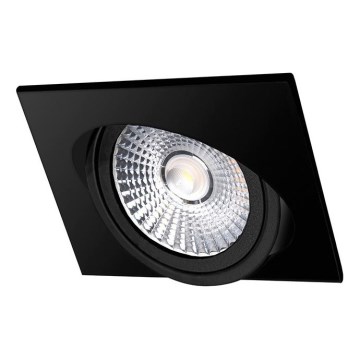 Світлодіодний вбудований світильник LED/18W/230V 4000K 11,5x11,5 см чорний
