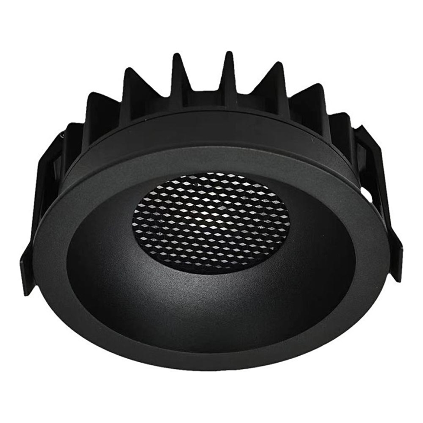 Світлодіодний вбудований світильник LED/24W/230V 3000/4000/6400K ø 13,5 см чорний
