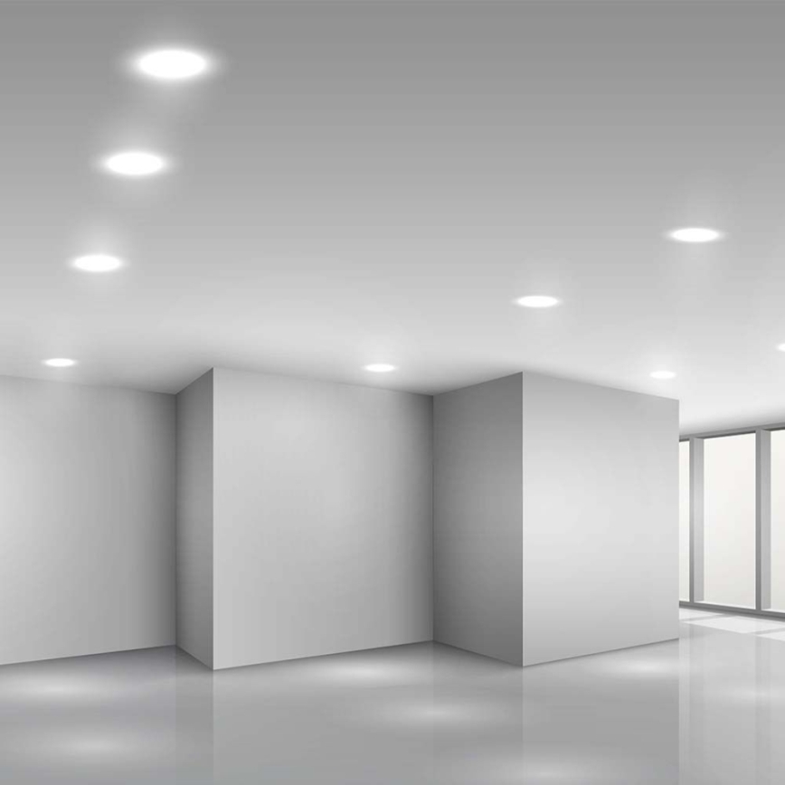 Світлодіодний вбудований світильник LED/3W/230V діаметр 9,5 см 6500K білий