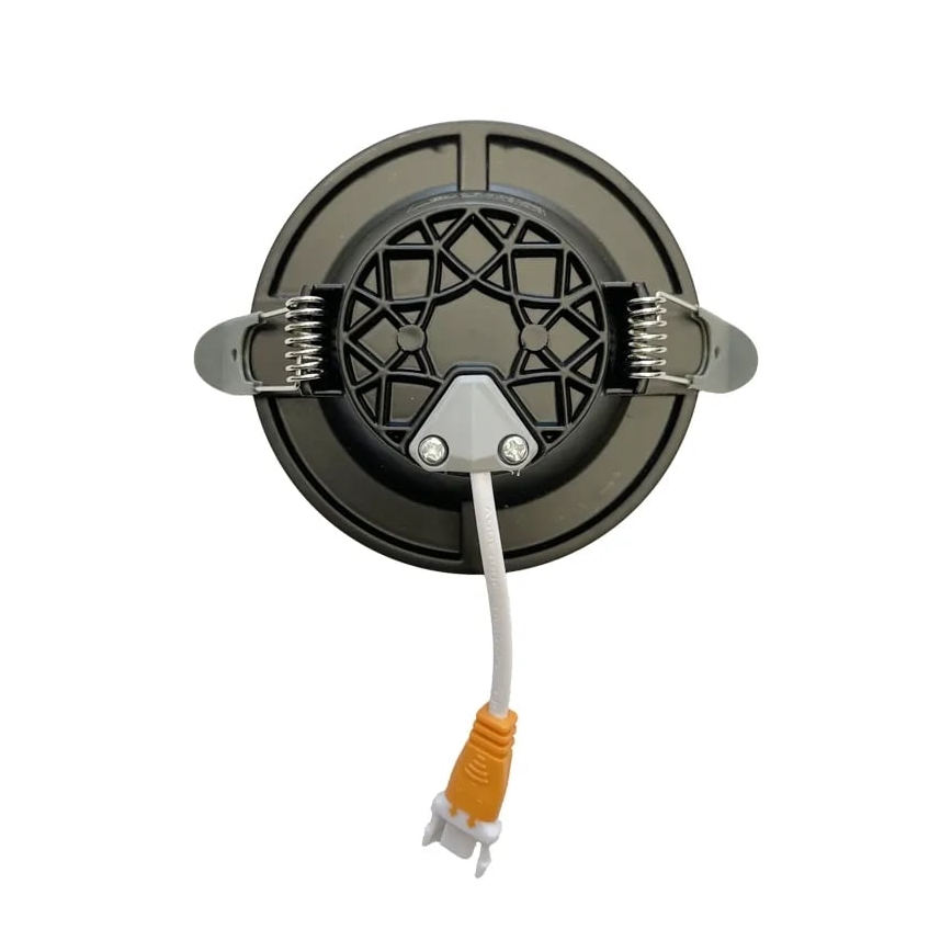 Світлодіодний вбудований світильник LED/7,5W/230V 4000K чорний/срібний