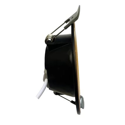 Світлодіодний вбудований світильник LED/7,5W/230V 4000K чорний/золотий