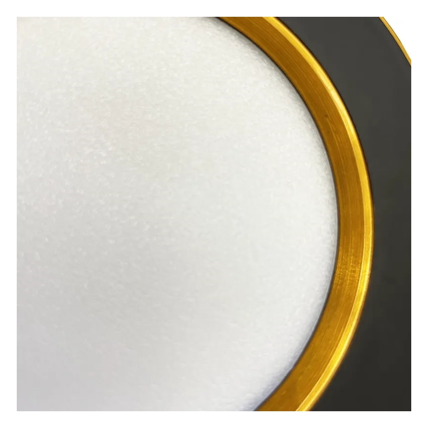 Світлодіодний вбудований світильник LED/7,5W/230V 4000K чорний/золотий