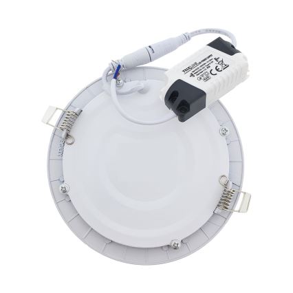 Світлодіодний вбудований світильник QTEC LED/18W/230V 6500K діаметр 22 см