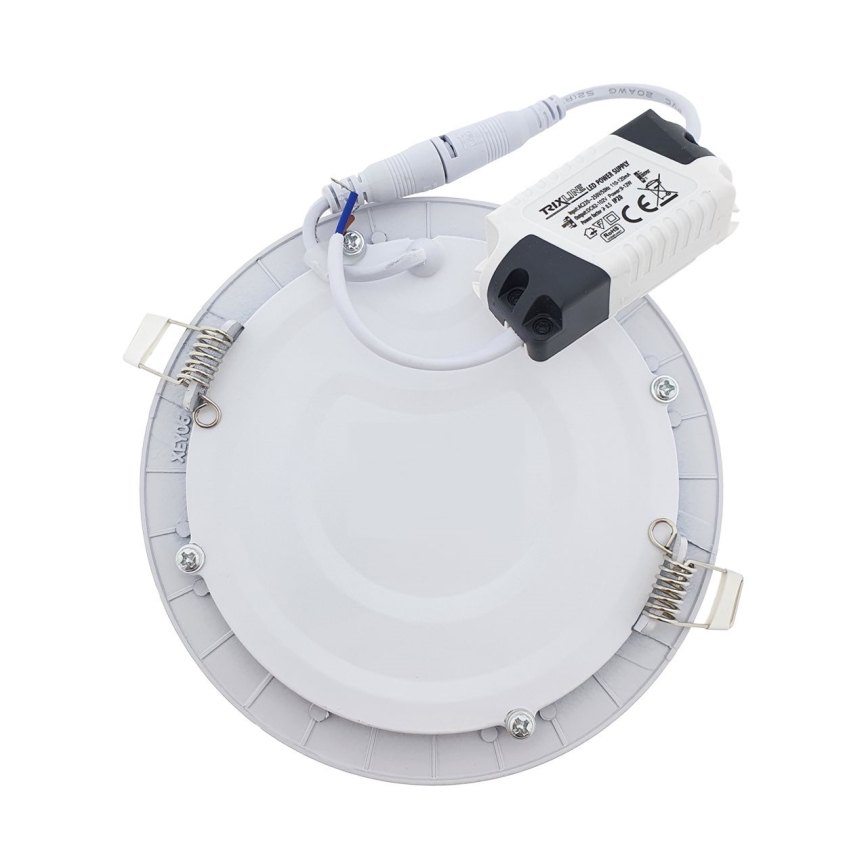 Світлодіодний вбудований світильник QTEC LED/18W/230V 6500K діаметр 22 см
