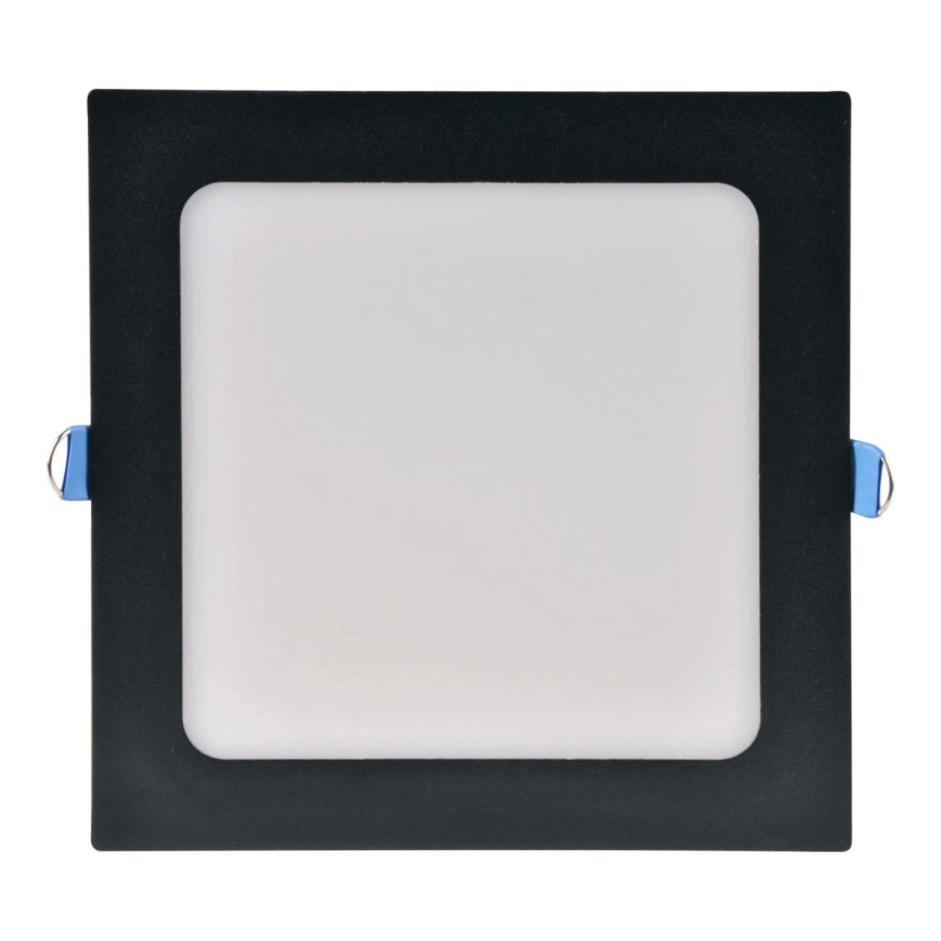 Світлодіодний вбудований світильник RIGEL LED/10W/230V 4000K 16,8x16,8 см чорний