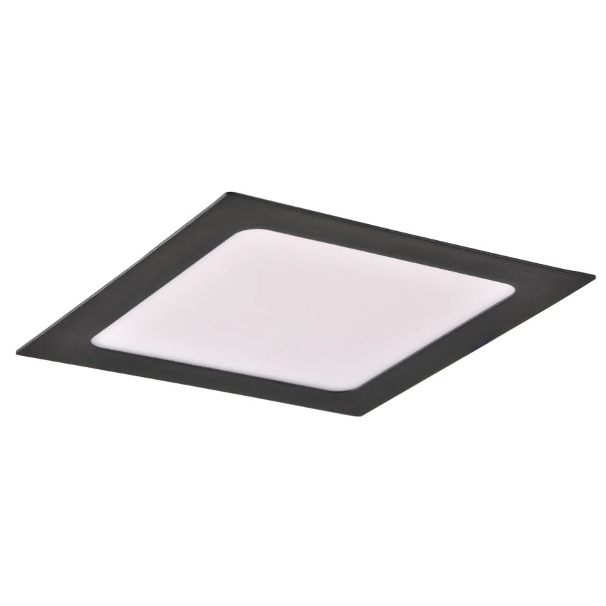 Світлодіодний вбудований світильник RIGEL LED/10W/230V 4000K 16,8x16,8 см чорний