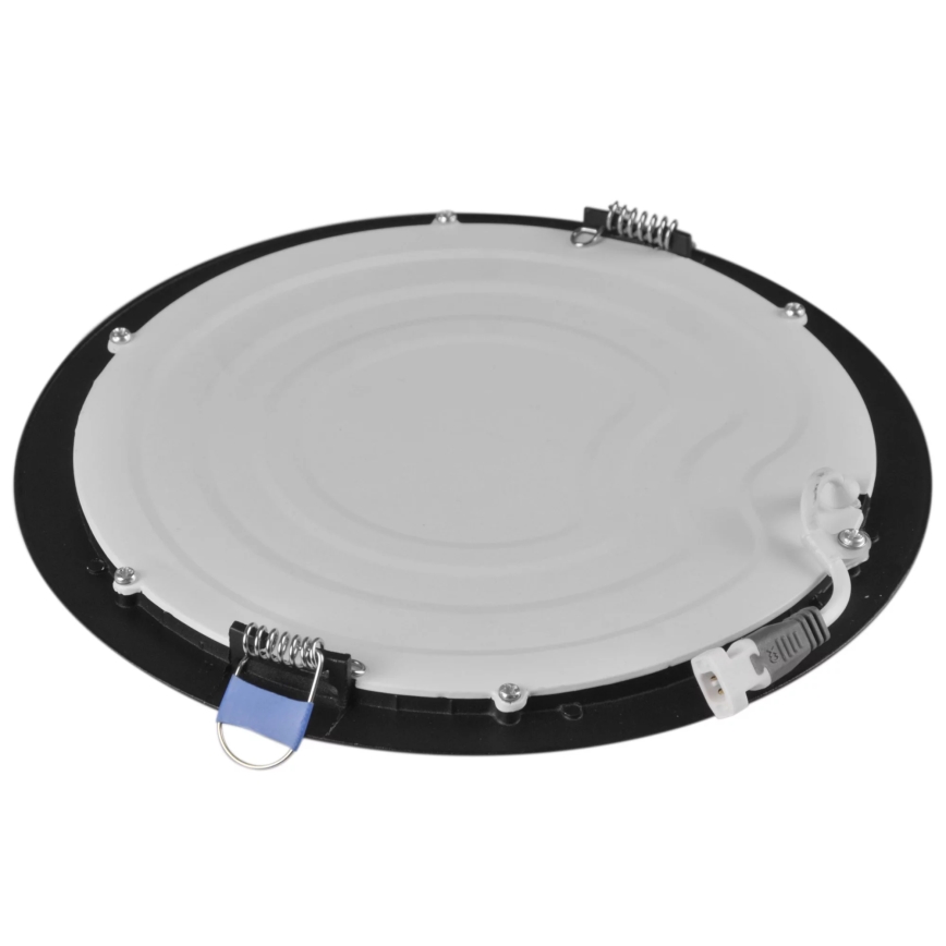 Світлодіодний вбудований світильник RIGEL LED/14W/230V 4000K діаметр 22 см чорний