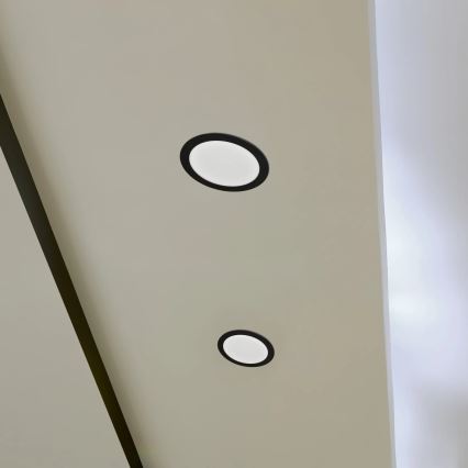 Світлодіодний вбудований світильник RIGEL LED/14W/230V 4000K діаметр 22 см чорний