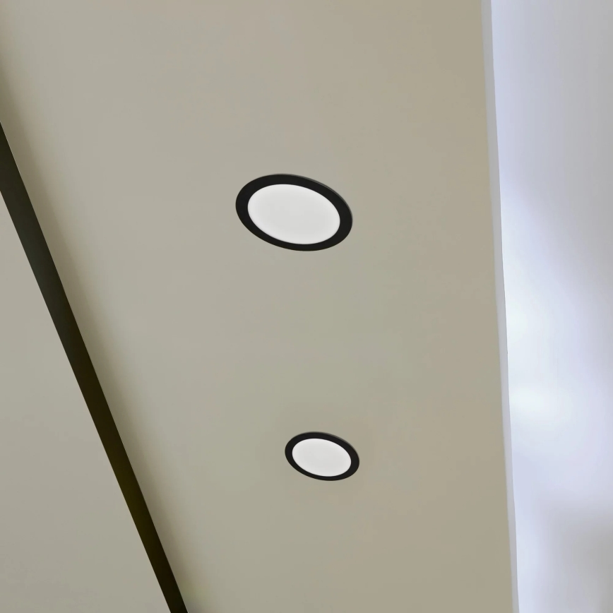 Світлодіодний вбудований світильник RIGEL LED/14W/230V 4000K діаметр 22 см чорний