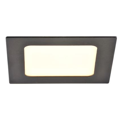 Світлодіодний вбудований світильник RIGEL LED/4,8W/230V 4000K 11,8x11,8 см чорний