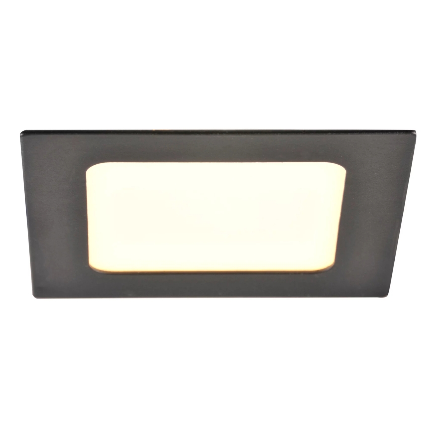Світлодіодний вбудований світильник RIGEL LED/4,8W/230V 4000K 11,8x11,8 см чорний