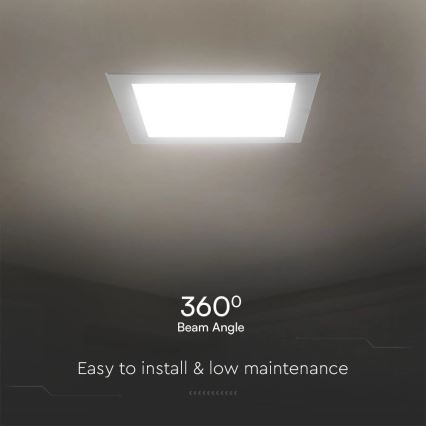 Світлодіодний вбудований світильник SAMSUNG CHIP LED/6W/230V 6500K 12x12 см білий