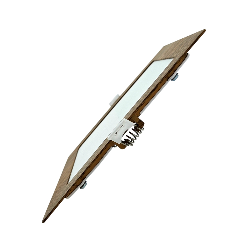 Світлодіодний вбудований світильник SQUARE LED/12W/230V 4200K 16,8x16,8 см коричневий