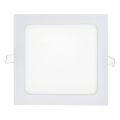 Світлодіодний вбудований світильник SQUARE LED/15W/230V 4200K 18,8x18,8 см білий