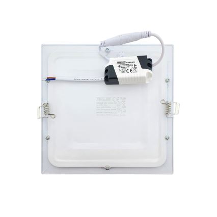 Світлодіодний вбудований світильник SQUARE LED/15W/230V 6500K 18,8x18,8 см білий