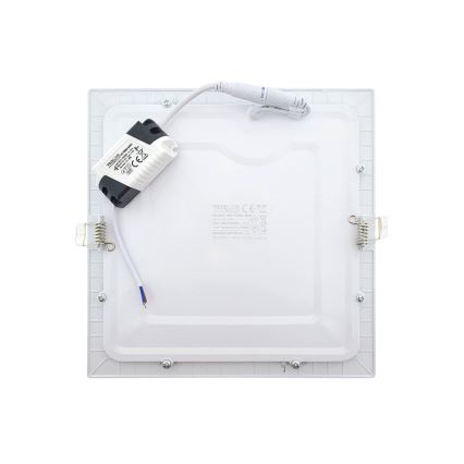 Світлодіодний вбудований світильник SQUARE LED/18W/230V 2700K 22x22 см білий
