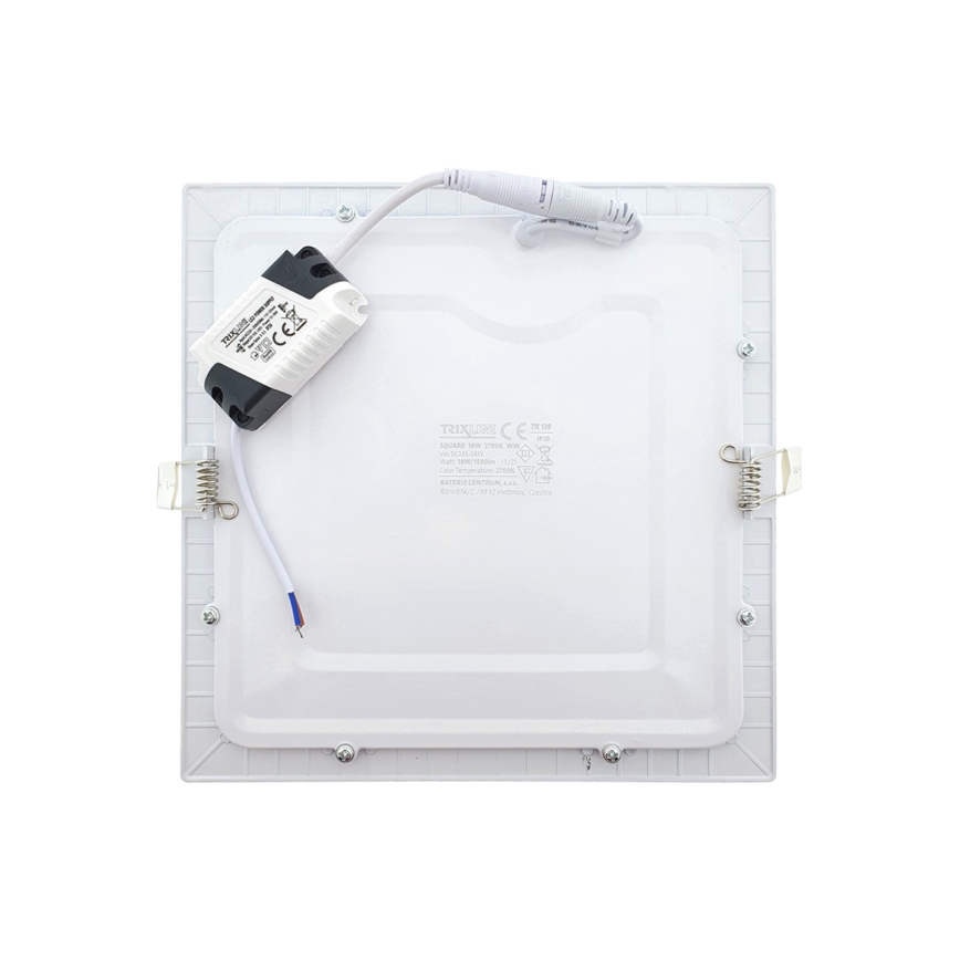 Світлодіодний вбудований світильник SQUARE LED/18W/230V 2700K 22x22 см білий
