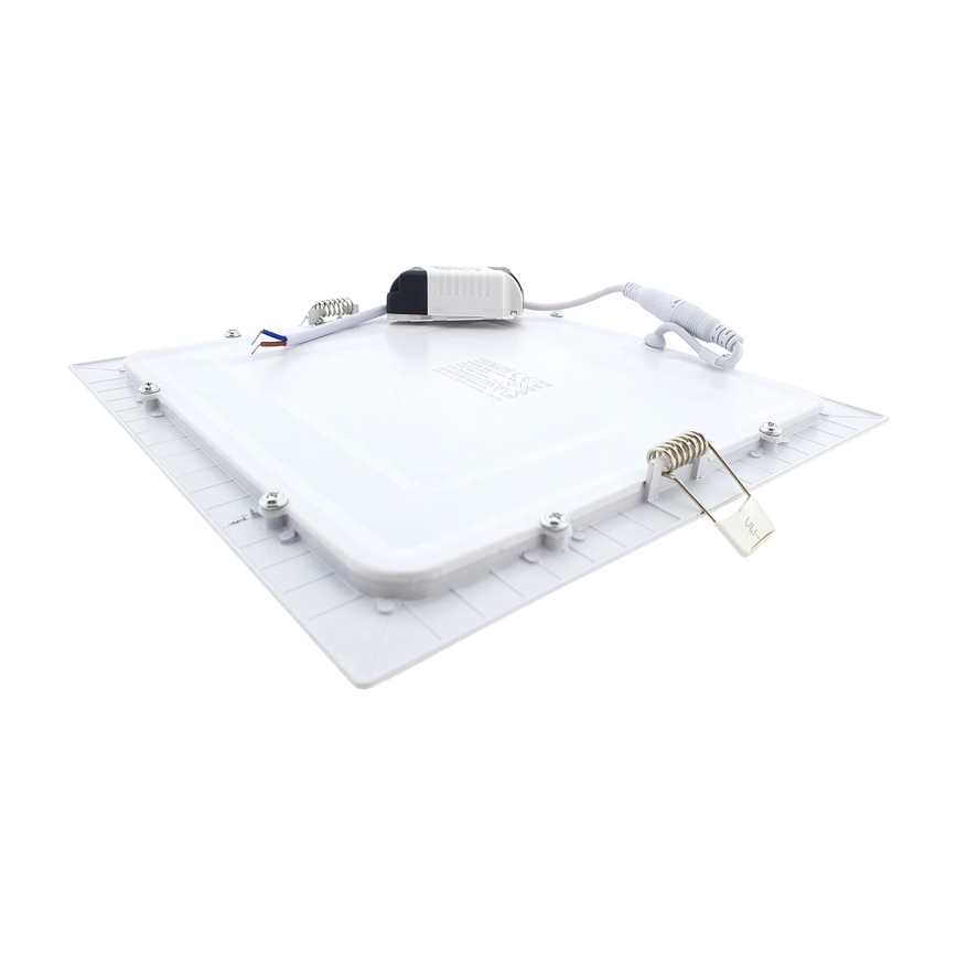 Світлодіодний вбудований світильник SQUARE LED/18W/230V 2700K 22x22 см білий