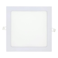 Світлодіодний вбудований світильник SQUARE LED/18W/230V 4200K 22x22 см білий