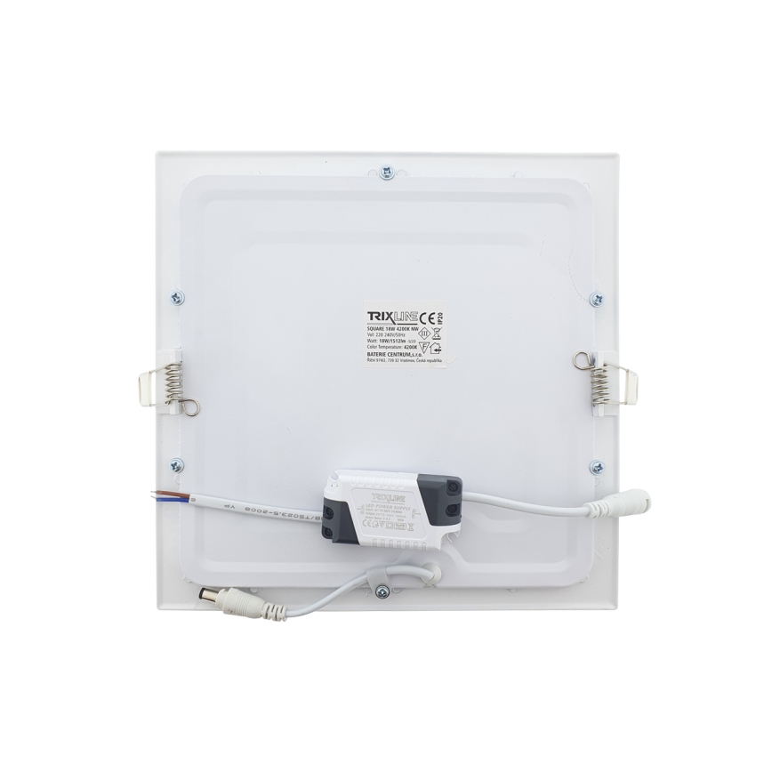 Світлодіодний вбудований світильник SQUARE LED/18W/230V 4200K 22x22 см білий