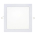 Світлодіодний вбудований світильник SQUARE LED/18W/230V 6500K 22x22 см білий