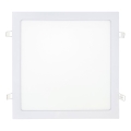 Світлодіодний вбудований світильник SQUARE LED/24W/230V 4200K 29,2x29,2 см білий