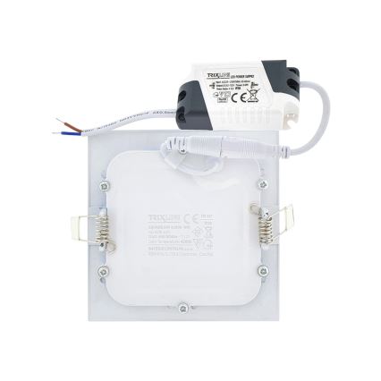 Світлодіодний вбудований світильник SQUARE LED/6W/230V 4200K 11,8x11,8 см білий