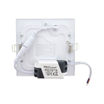 Світлодіодний вбудований світильник SQUARE LED/6W/230V 6500K 11,8x11,8 см білий