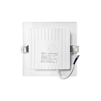 Світлодіодний вбудований світильник SQUARE LED/9W/230V 4000K 14,5x14,5 см білий