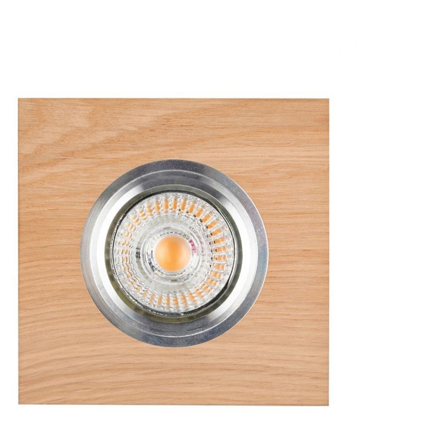 Світлодіодний вбудований світильник VITAR 1xGU10/5W/230V CRI 90 дуб – FSC сертифіковано
