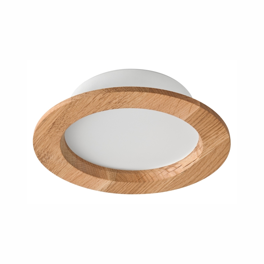Світлодіодний вбудований світильник WOODY SPOT LED/12,5W/230V 3000K дуб ø 16 см
